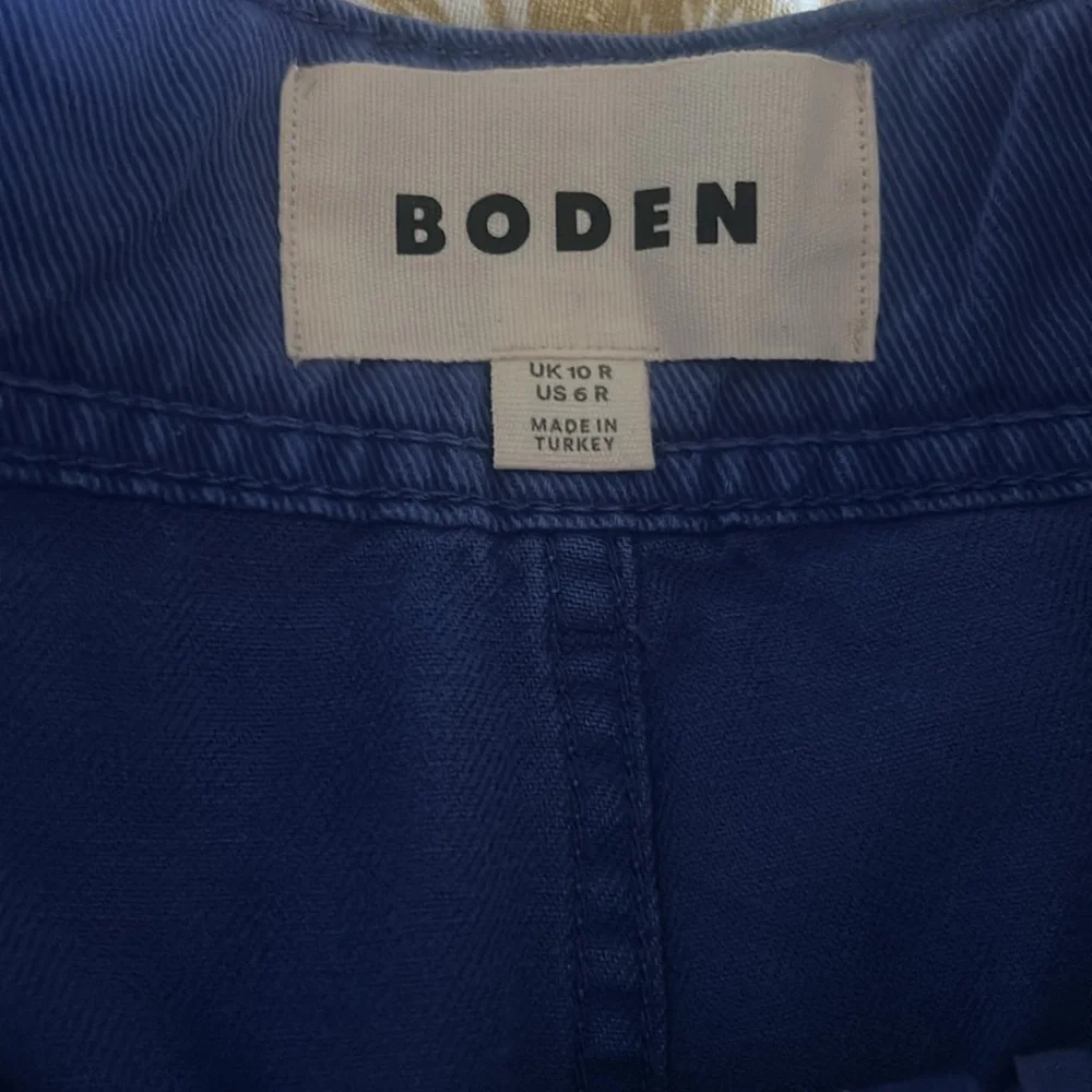 NWT BODEN Contrast stitch trousers size 6 Blue - Picture 4 of 7